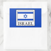 イスラエル 長方形シール (バッグ)