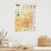 「イスラエル： 1996年エルサレム歴史地図… ポスター (キッチン)