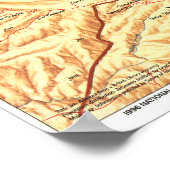 「イスラエル： 1996年エルサレム歴史地図… ポスター (角)