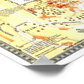 「イスラエル： 1996年エルサレム – 旧市地図… ポスター (角)