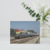 イスラエル、Ry EMD G12 with train、エルサレム駅 ポストカード (スタンド正面)