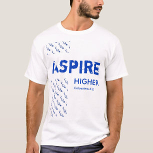 イスラエルASPIRE HIGHER CHRISTIAN聖なる書物、 経典 Tシャツ