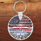 イスラエルUS American USA統一された州ツリー キーホルダー (正面)