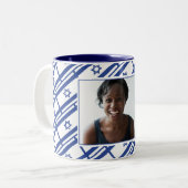 イスラエ最高のルのMUM写真 ツートーンマグカップ (正面左)