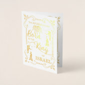 イスラエ生まれルの聖降誕祭の王である 箔カード (正面)