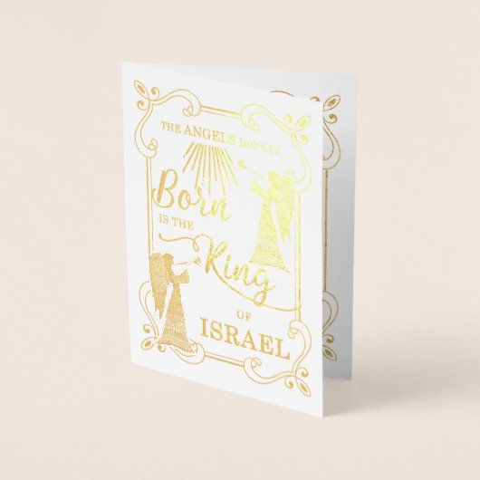 イスラエ生まれルの聖降誕祭の王である 箔カード (正面)