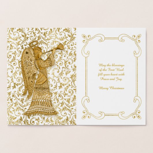 イスラエ生まれルの聖降誕祭の王である 箔カード (内部)