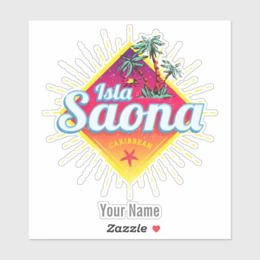 イスラサオナカリブのドミニカ共和国レトロ シール (シート)