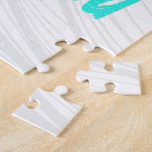 イスラサオナドミニカ共和国ビーチヴィンテージデザイン ジグソーパズル (側面)