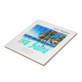 イスラサオナドミニカ共和国ビーチヴィンテージデザイン タイル (側面)