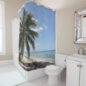 イスラサオナパラダイスカリブのビーチシャワーカーテン シャワーカーテン (インサイチュ)