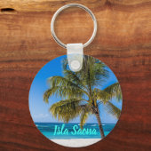 イスラサオナビーチドメニカン共和国ギフト キーホルダー (正面)