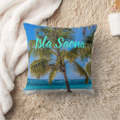 イスラサオナビーチドメニカン共和国ギフト クッション (ブランケット)