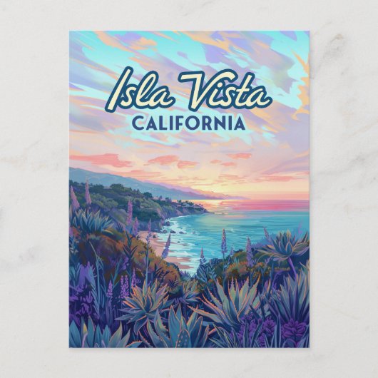 イスラビスタカリフォルニアサンタバーバラゴレタカレッジ ポストカード (正面)