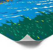 イスラビスタカリフォルニアトラベルアートヴィンテージ ポスター (角)