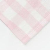 イスラベビーパーソナライズされたガール子供部屋ボウ&ギンガム フリースブランケット (角)