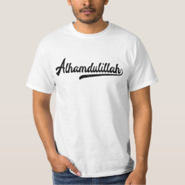 イスラムのサインAlhamdulillah Tシャツ