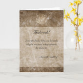 イスラムのヴィンテージな結婚祝いカード カード (黄色い花)