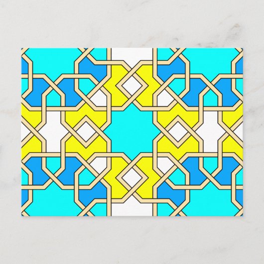 イスラムの幾何学模様はがき ポストカード (正面)