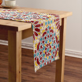 イスラムの幾何学的パターン ショートテーブルランナー (インサイチュ)