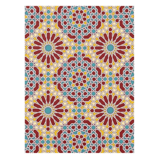 イスラムの幾何学的パターン テーブルクロス (正面)