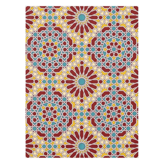 イスラムの幾何学的パターン テーブルクロス (正面)