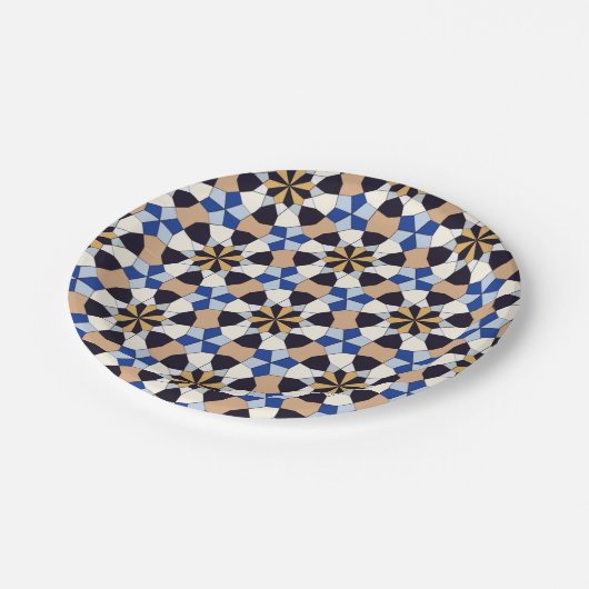 イスラムの幾何学的パターン  ペーパープレート (アングル)