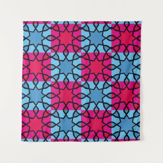 イスラムの幾何学的モチーフは、非常に優れた表現です タペストリー (正面(横))