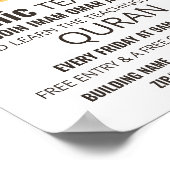 イスラムの広告アブー・ル・ハガグのモスク教え ポスター (角)