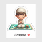 イスラムやる気を起こさせる教徒の子供の少年のためのイスラム祈りの言葉 シール (シート)