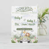 イスラムアキカお祝い招待状 招待状 (スタンド正面)