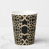 イスラムアラビア幾何学パターンデザイン抽象芸術 紙コップ (左)