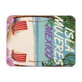 イスラムジェレスメキシコビーチポスター マグネット (横)