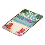 イスラムジェレスメキシコビーチポスター マグネット (左側)