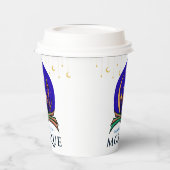 イスラムセンター コーヒーカップ - モスクとクレセントナイト 紙コップ (左)