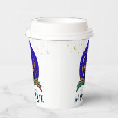 イスラムセンター コーヒーカップ - モスクとクレセントナイト 紙コップ (右)