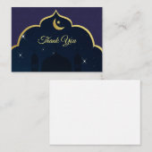 イスラムダマスクパターンサンキューカード ノートカード (正面/裏面)