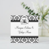 イスラムダマスク·ビスミラ·結婚式招待状·カード 招待状 (スタンド正面)