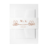 イスラムテミニマルラ華美コッタイニシャルニカ 招待状ベリーバンド (正面例)