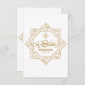イスラムデコレーションラマダンカレム サンキューカード (正面/裏面)