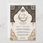 イスラムニカアラビアワリマムスリムブライダルシャワー 招待状 (正面)