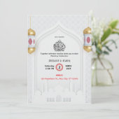 イスラムニカ結婚式招待状 招待状 (スタンド正面)