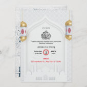 イスラムニカ結婚式招待状 招待状 (正面/裏面)