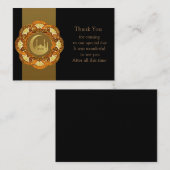 イスラムパターンモスクサンキューカード ノートカード (正面/裏面)