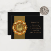 イスラムパターンモスクサンキューカード ノートカード (正面/裏面インサイチュ)