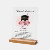 イスラムフローラアクリル酸ムバラク アクリルサイン (傾斜)