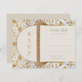 イスラムフローラエレガンスRSVPカード エンクロージャーカード (正面/裏面)