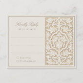 イスラムフローラエレガンスRSVPカード エンクロージャーカード (正面)
