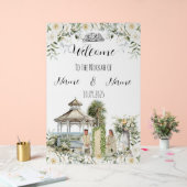 イスラムフローラニカ徴候 アクリルサイン (ウェディング)