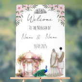 イスラムフローラピンクニッカ徴候。 アクリルサイン (ニュートラル)